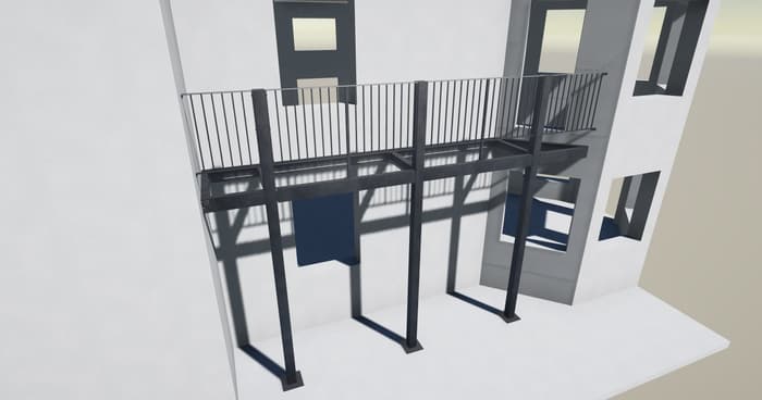 Structural steel frame design, London