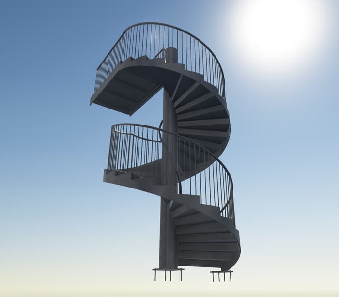 Bespoke architectural spiral staircase design